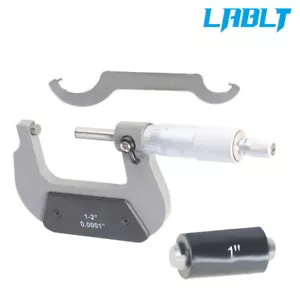 LABLT 1-2" Micrometro esterno di precisione 0,0001" punta in carburo - Foto 1 di 8
