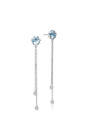 NEW Tacori $650 Sonoma Skies Blue Topaz and Diamond Dangle Earrings SE21202