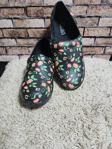 Comfort Trendz Womens Floral Professional Mules Clogs Nurse Shoes Size 10~5490 - Picture 1 of 10