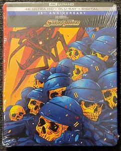 Starship Troopers Steelbook 25th Anniversary Edition (4K + Blu-ray) *RARE OOP* - Picture 1 of 6