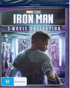 Iron Man 3-Movie Collection Blu-Ray NEW Robert Downey Jr - Picture 1 of 2