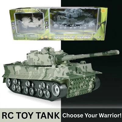 11 Inch Remote Control Tank - Khaki Camouflage with Sound & Light Effects - Image 1 of 4