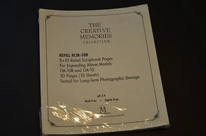 Creative Memories 8x10 Ruled Scrapbook Pages - Picture 1 of 1