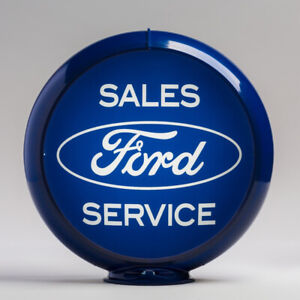 Ford Sales 13.5" Gas Pump Globe w/ Dark Blue Body (G131)