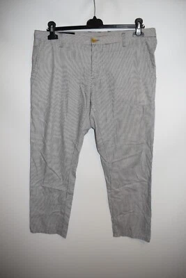 Nova Calça Chino Curta Gucci Listrada Azul/Branca Masculina Tamanho 50 - Imagem 1 de 4