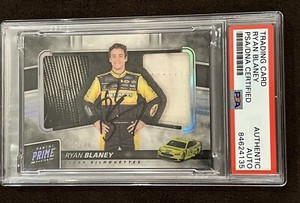 Ryan Blaney Signed 2018 Panini Prime Relics NASCAR PSA Authentic Auto HOF