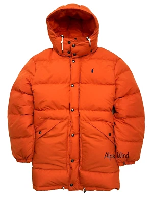 Polo Ralph Lauren Orange Water Repellent Hooded Down Puffer Parka Jacket SZ.XL - Image 1 of 4
