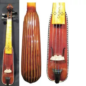 Violín Pochette de lujo hecho a mano, mini violín 8 1/4" tallado con madera entera - Imagen 1 de 6