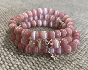 Rosa Perlen Armband 3er Set Schmuck Perlen Steine - Bild 1 von 4