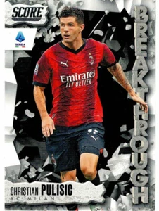 PANINI SCORE SERIE A 2023-2024 INSERT CARD BREAKTHROUGH N. 13 PULISIC MILAN - Picture 1 of 2