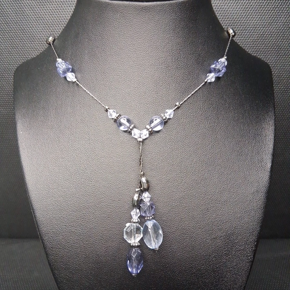 Marca 1928 Y DropNecklace Cuentas Azules Pistola Metal. 14.719 Foto 1 de 4