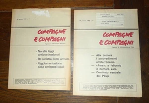 COMPAGNE E COMPAGNI.Agenzia di informazione del PDUP n.8/9 1980[comunismo - Picture 1 of 4