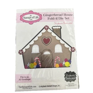 Stamps Of Life Gingerbread House Fold-it Die Set Stephanie Barnard - Picture 1 of 7