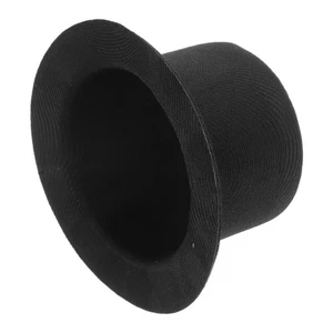 Mini sombrero de copa negro para muñecas 9X9X4,5 cm hágalo usted mismo material de artesanía - Imagen 1 de 12