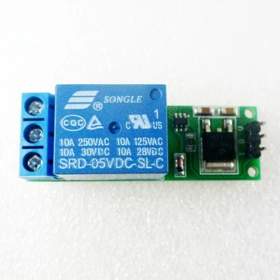 1pc Channel DC 6-24V Flip-Flop Latch Relay Module Bistable Self-locking Switch - image 1 of 4