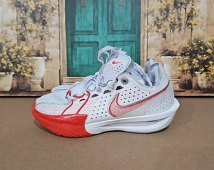 Nike Air Zoom GT Cut 3 White/Picante Red Mens Size 6.5 DV2913-101 - Picture 1 of 10
