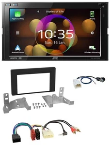 JVC DAB MP3 2DIN Bluetooth USB Autoradio für Toyota Aygo ab 2022 AB7 schwarz - Bild 1 von 10