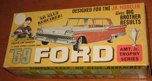 AMT 1959 Ford Galaxie HT Jr Trophy Snap Kit #04-129 Unbuilt in Box Craftsman 59 - Picture 1 of 9
