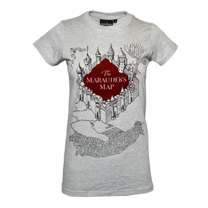 New With Tag Harry Potter - Marauders Map Women's T-Shirt Size XL UK Size 10-12 - Picture 1 of 5