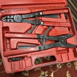 ATD-5466 Heavy Duty Snap Ring Plier Set In Original Hard Case OEM Kit Red Black - Bild 1 von 7