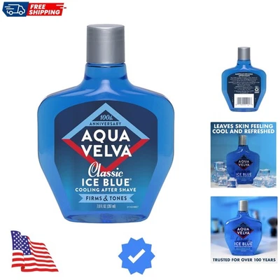 After Shave, Classic Ice Blue, Soothes, Cools, and Refreshes Skin, 7 Ounce - Image 1 of 4