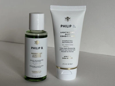 Philip B. Peppermint Avocado Shampoo 2 fl oz & Conditioner 2 fl oz Free Shipping - Image 1 of 4