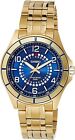 Casio Mens's Gold Stainless Steel, Blue Dial, MTF-118G-2AVDF