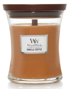 Woodwick Medium Candle - Vanilla Toffee - Picture 1 of 1