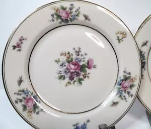 Tirschenreuth The Queensrose Plate bread & butter plate Bavaria 6" set 2 #4416 - Picture 1 of 6