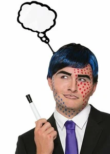 Insegna Fascia Tavola Cancellazione a Secco The Cartoon Thought Bubble - Costume Party Prop - Foto 1 di 10