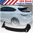 For Mazda 3 Axela Sport Hatchback 2014-17 Gloss Black Rear Roof Spoiler Lip Wing