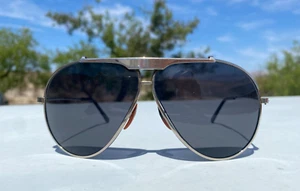 Vintage Aviator Glasses- Oversized/ Metal Frames - Picture 1 of 8