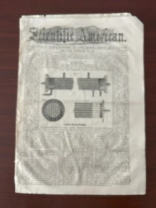 SCIENTIFIC AMERICAN September 29, 1866, Boiler Feeder, Axle Gage, Brick Machine - Picture 1 of 5