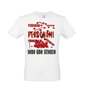 PERDONO MAGLIETTA SCUSA T-SHIRT PER IMPLORARE PERDONO UOMO SONO UNO ...PERDONAMI - Imagen 1 de 3
