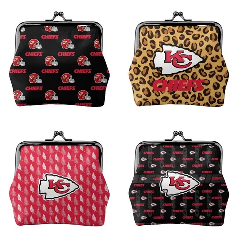 Kansas City Chiefs Fans Mini Coin Purse Change Purse Coin Bag Women's Wallet Cover