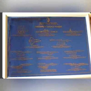 Star Trek Enterprise Legacy Plaque – 1997 Franklin Mint Collectible - Picture 1 of 3