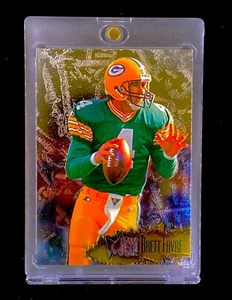 BRETT FAVRE METAL SILVER GOLD FOIL Holo Packers Fleer Skybox - GREEN BAY - Picture 1 of 6