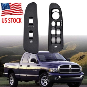For 02-10 Dodge Ram 1500 2500 3500 Door Window Switch Bezel Master Cover black - Bild 1 von 13