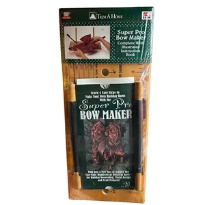 VTG Super Pro Bow Maker w/Instructions Ribbon Bows Crafts Floral Holiday Wreaths - Picture 1 of 8