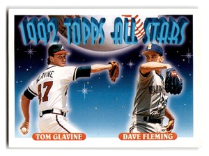 1993 Topps #410 Tom Glavine / Dave Fleming AS 1992 Topps All-Stars
