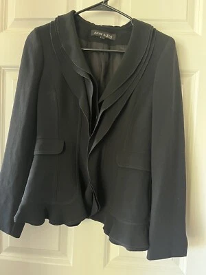 Anne klein черный блейзер куртка sz S 2P новый без ярлыков - Изображение 1 из 4