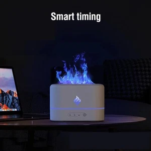 250ml USB Air Humidifier Essential Oil Aroma Diffuser 3D Flame Mist Home Decor - Picture 1 of 6