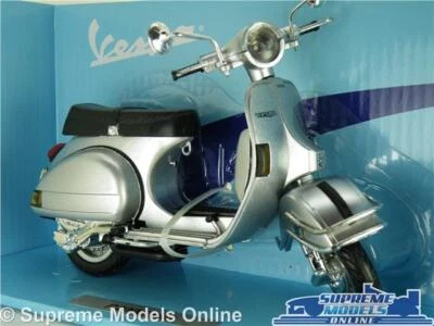 VESPA P200E MODEL SCOOTER MOPED BIKE SILVER LARGE 1:12 SCALE CLASSIC NEWRAY K8 - Image 1 of 4