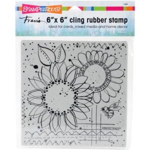 Stampendous Cling Gummistempel - Sunny Sketch Sonnenblumen Bienen - Bild 1 von 1