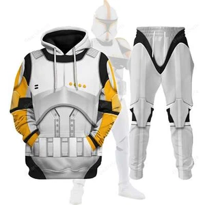 Star Wars Clone Trooper Commander Costume Hoodie Sweatshirt Sweatpants Tshirt - Picture 1 of 16