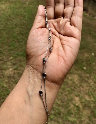 Bracciale floreale con zirconi in argento sterling 925, placcatura in oro Wt,... - Immagine 1 di 4