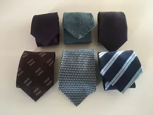 SECHS POLYESTER HERREN KRAWATTEN KONVOLUT - Bild 1 von 2