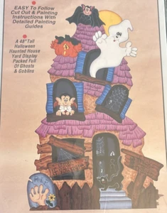 Vintage Rare Workshoppe Originals HAUNTED MANOR Tole Painting 1995 Pattern HH 459 - Bild 1 von 3