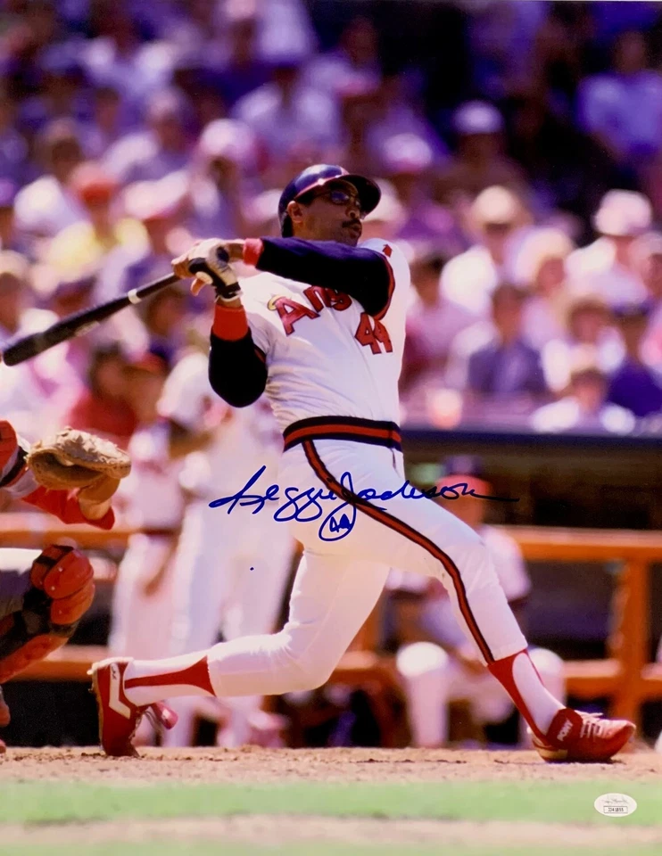 Angels Hall of Famer REGGIE JACKSON Signed 16x20 photo #2 AUTO - MVP  - JSA - Image 1 of 1