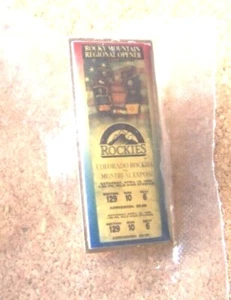 Colorado Rockies pin 1993 2nd Home Game ticket replica ltd to 350 - Picture 1 of 11